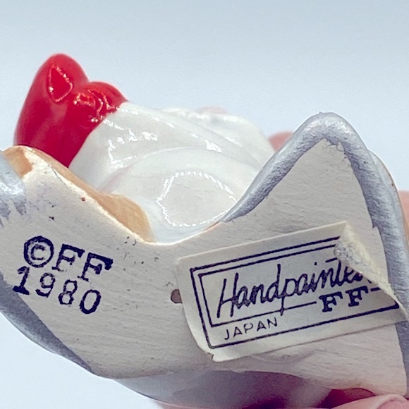 Fitz And Floyd Vintage Skating Rabbit Christmas Ornament Signed And Dated 1980 - Picture 4 of 6